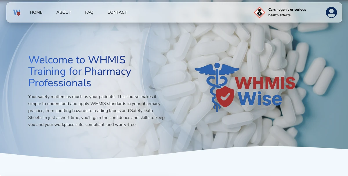 WhmisWise interactive platform preview